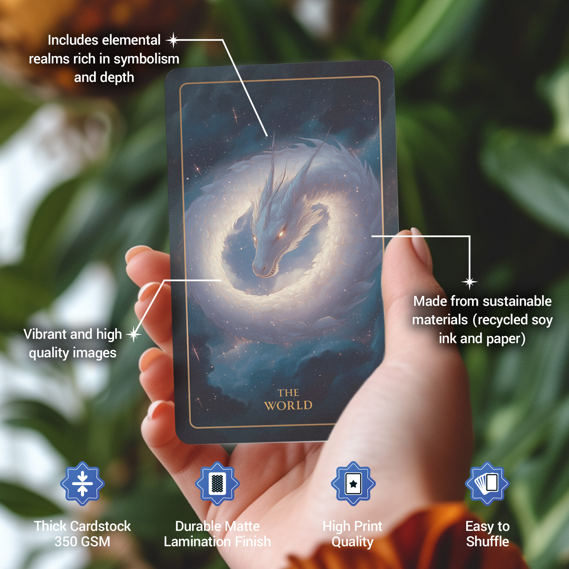 TALISMAN Edition of Tarot of Sacred Kingdoms Deck & Guidebook TALISMAN Edition of Tarot of Sacred Kingdoms Deck & Guidebook