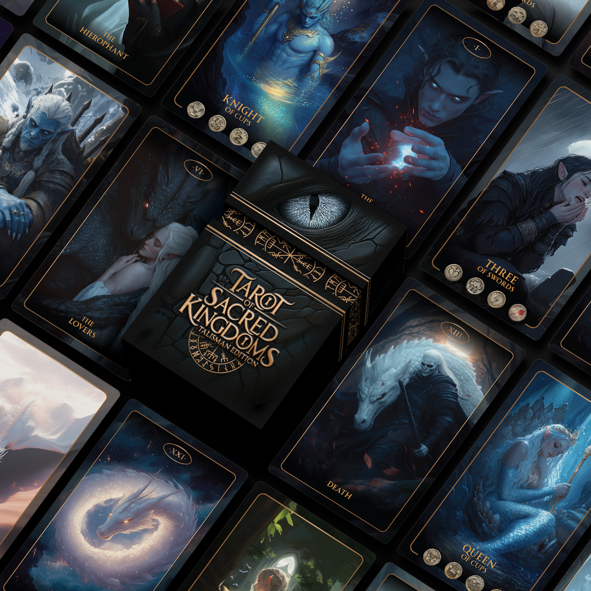 TALISMAN Edition of Tarot of Sacred Kingdoms Deck & Guidebook TALISMAN Edition of Tarot of Sacred Kingdoms Deck & Guidebook