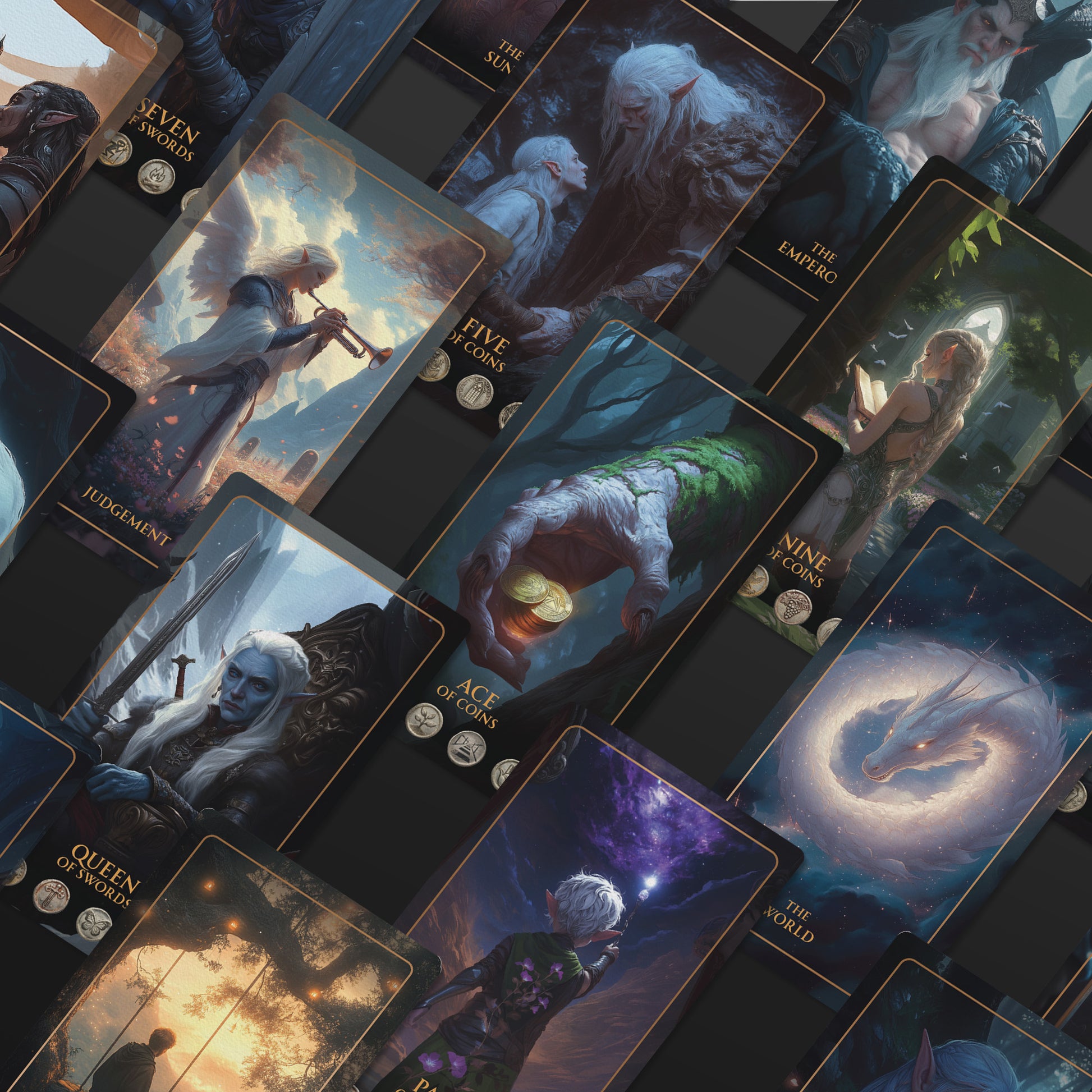 TALISMAN Edition of Tarot of Sacred Kingdoms Deck & Guidebook