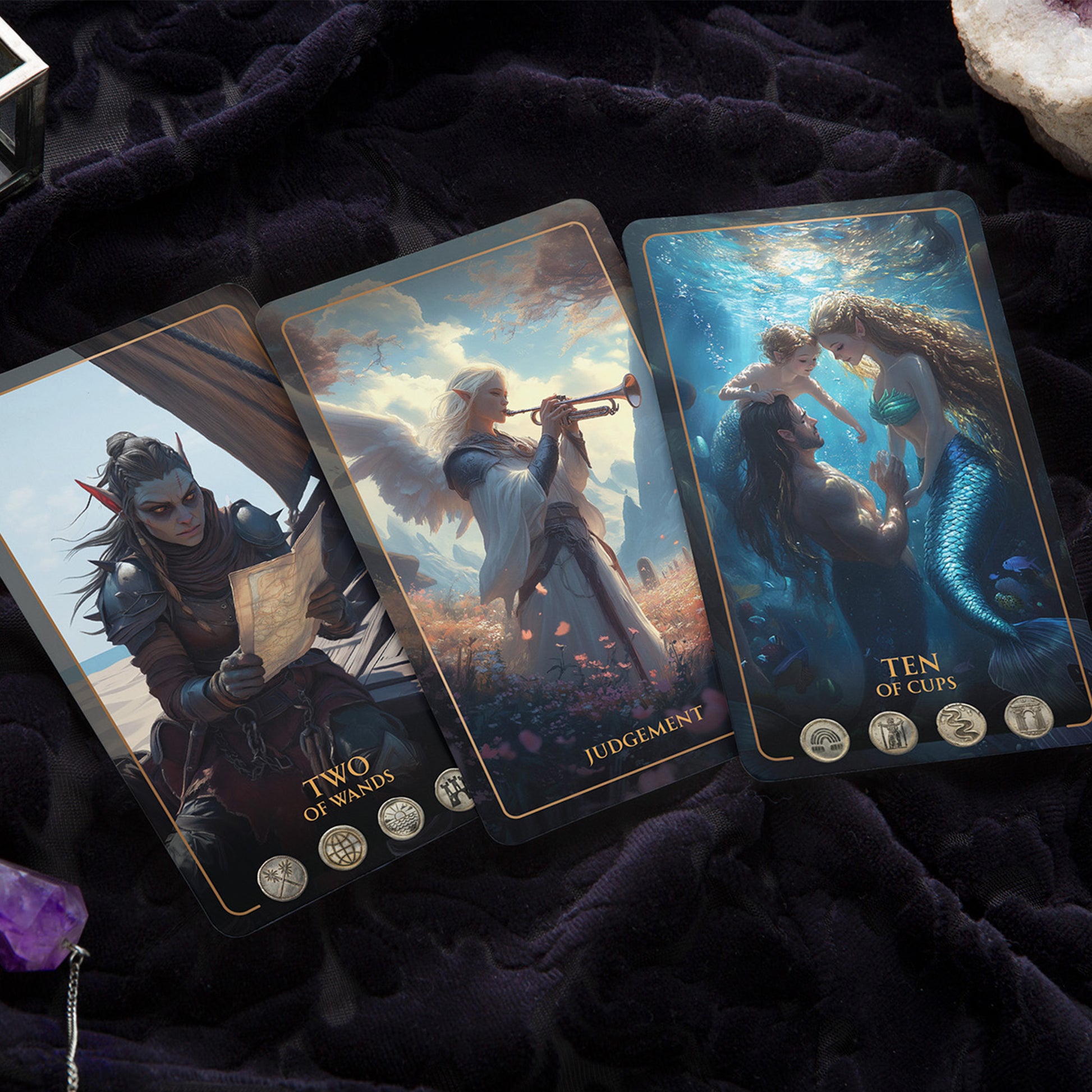 TALISMAN Edition of Tarot of Sacred Kingdoms Deck & Guidebook