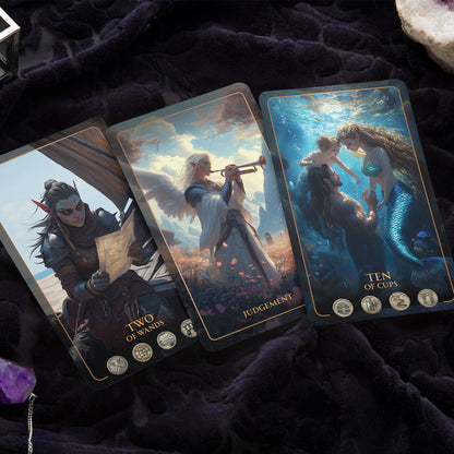 TALISMAN Edition of Tarot of Sacred Kingdoms Deck & Guidebook