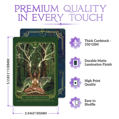 Elemental Empath Oracle | oracle cards and oracle deck with guidebook | beginner & advanced readers