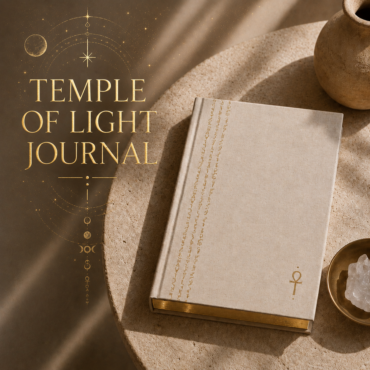 Temple of Light Journal | Linen Hardcover & Gilded Pages