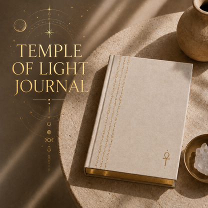 Temple of Light Journal | Linen Hardcover & Gilded Pages